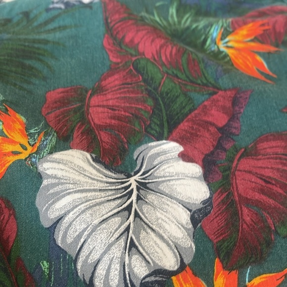 NWT Gap Men’s Floral tropical Hawaiian green flat front chino shorts size 38 - Picture 14 of 15